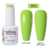 Red Semi-Permanent UV Gel Nail Polish 15ml (0.5 fl oz) Top & Base Hybrid