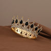 Crystal Baroque Princess Tiara – Round Rhinestone Bridal Pageant Crown