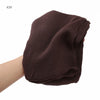 Women's Large Solid Polyester Hijab Scarf 80 x 190 cm (31.5 x 74.8 in) Long Muslim Headscarf Wrap Shawl Turban