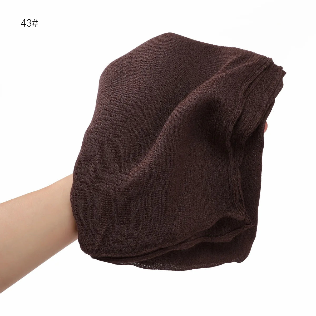 Women's Large Solid Polyester Hijab Scarf 80 x 190 cm (31.5 x 74.8 in) Long Muslim Headscarf Wrap Shawl Turban