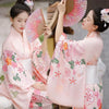 Ankle-Length Kimono Dress for Women – Traditional Japanese Yukata Cosplay Party Ethnic Streetwear