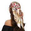 Square Satin Foulard Scarf 90 x 90 cm (35 x 35 in) Neckerchief Bandana Hijab for Women
