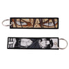 Anime Embroidered Keychain Double-Sided Key Fob 3 x 13 cm (1.2 x 5.1 in) for Backpacks Cars Motorcycles Gift