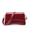 Cowhide One-Shoulder Baguette Bag – Genuine Leather Underarm Crossbody for Women