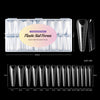 Dual Nail Forms 75/150PCS, 5 Shapes 15 Sizes Full-Cover Acrylic & Gel Nail Extension Molds (Square, Almond, Stiletto, Curved, Short Square)
