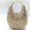 Crystal Rhinestone Minaudière Clutch with Chain Strap – Women's Bridal & Evening Bag