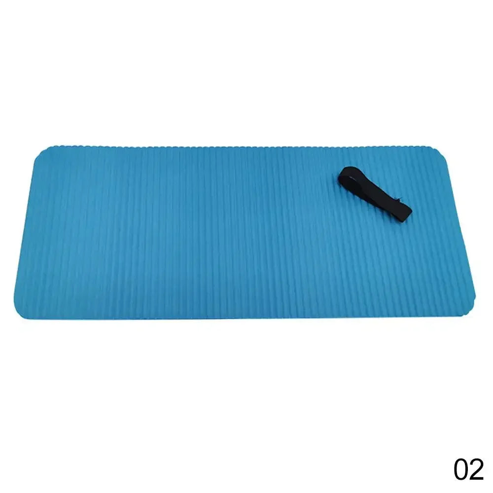 Yoga Knee Pad 15mm Thick Non-Slip Exercise Pad — Large 23.6×9.8 in (60×25×1.5 cm) & Small 11.4×7.5 in (29×19×1.5 cm) for Pilates, Gym & Meditation