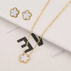 Adjustable Gold-Plated 316L Stainless Steel Clover Flower Bracelet — Five-Leaf Petal Charm for Women, Hypoallergenic Gift
