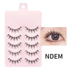 5 Pairs Manga Wispy Strip Lashes Soft Natural Long False Eyelashes for Anime Makeup
