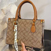 Women's Retro Floral PU Leather Handheld Tote Bag – Large Capacity Casual Tote