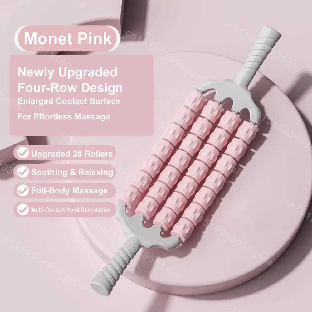 Portable Slimming Roller Massager Deep Tissue Lymphatic Muscle Roller for Legs Back Body