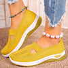 Breathable Mesh Slip-On Flats for Women — Lightweight Casual Loafers with EVA Insole (Plus Size EU 43)