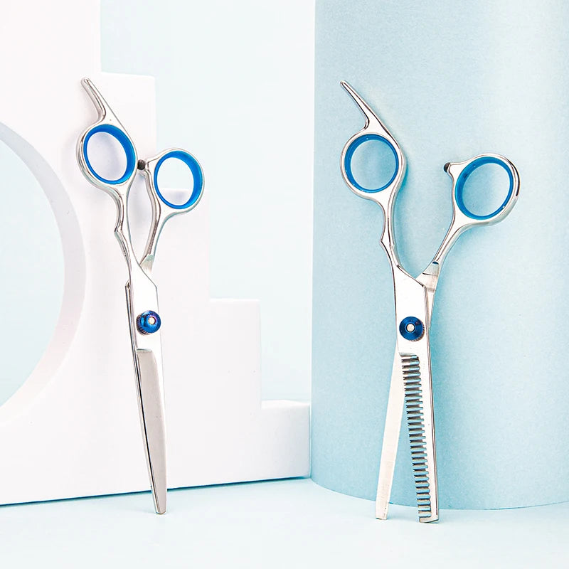 Professional Barber Hair Cutting Scissors Stainless Steel Hairdressing Shears for Salon & Home (3 Styles)