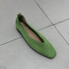 Women's Square Toe Vintage Leather Loafers Soft Comfortable Ballet Flats