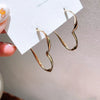 Geometric Large Circle Hoop Earrings for Women – Gold Statement Hoops 4.5 cm (1.77 in) Boho Fashion Jewelry, 1 Pair