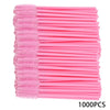 Disposable Mascara Wand Brushes Bulk 500/1000-Pack - Lash & Eyebrow Applicators (Wool Fiber)