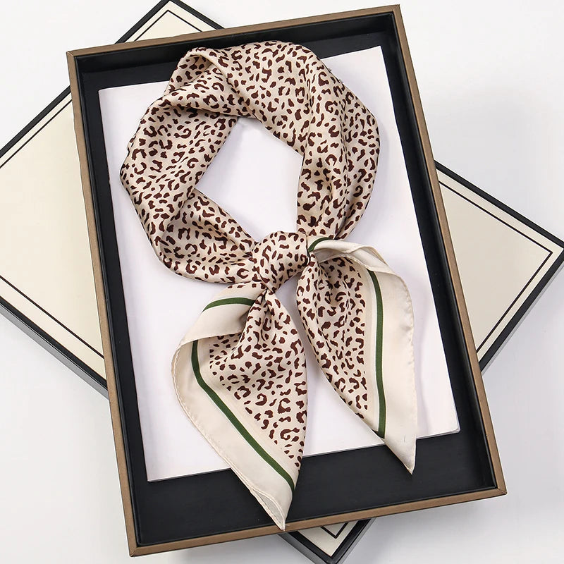 60 Colors Silk-Feel Satin Square Scarf 70 x 70 cm (27.6 x 27.6 in) — Women's Hair Wrap, Bandana, Foulard, Hijab