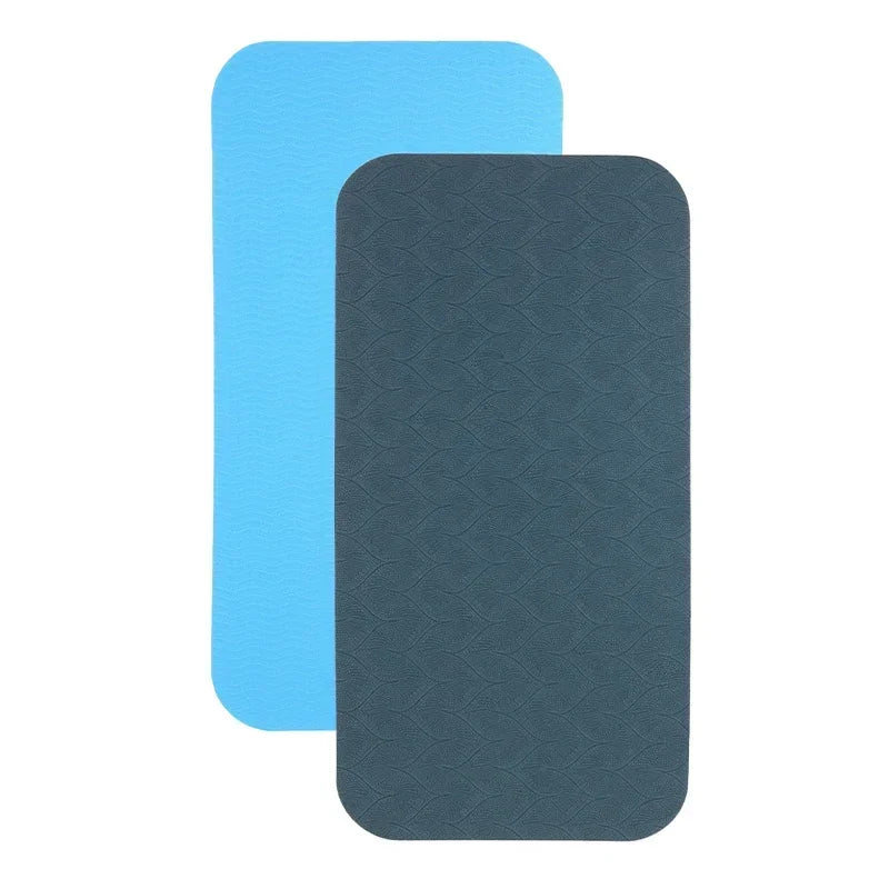 2-Pack TPE Yoga Support Pads 34 x 17 x 0.8 cm (13.4 x 6.7 x 0.3 in) – Anti-Slip Knee & Exercise Mat Pads