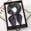 Bohemian Paisley Satin-Feel Polyester Square Scarf for Women 70×70 cm (27.6×27.6 in) – Neck, Hair, Bandana Shawl