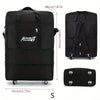 Expandable Foldable Spinner Luggage – Black Rolling Suitcase for Women & Men, Weekend Overnight Bag