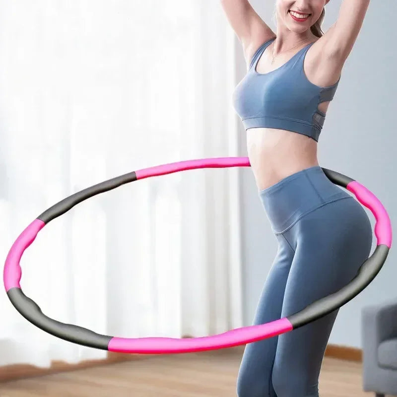 Adjustable Detachable Massage Hula Hoop – 7/8/9-Section Fitness Hoop for Waist Training & Slimming, Portable Lightweight, 26.8"/31.5"/34.6" (68/80/88 cm)
