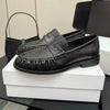 Women Suede Leather Loafers Round Toe Slip-On Flats with Sheepskin Insole and Rubber Sole