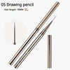 Nails Art Liner Brushes Elongated Lines Striping Drawing Painting  6/9/12/15/18/25mm Nail Design Pen Professional Manicure Tool