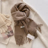 SENAIFEI Luxury Winter Wool Scarf for Women – Cashmere-Feel Pashmina Shawl Wrap, Thick Soft 30 x 200 cm (11.8 x 78.7 in)