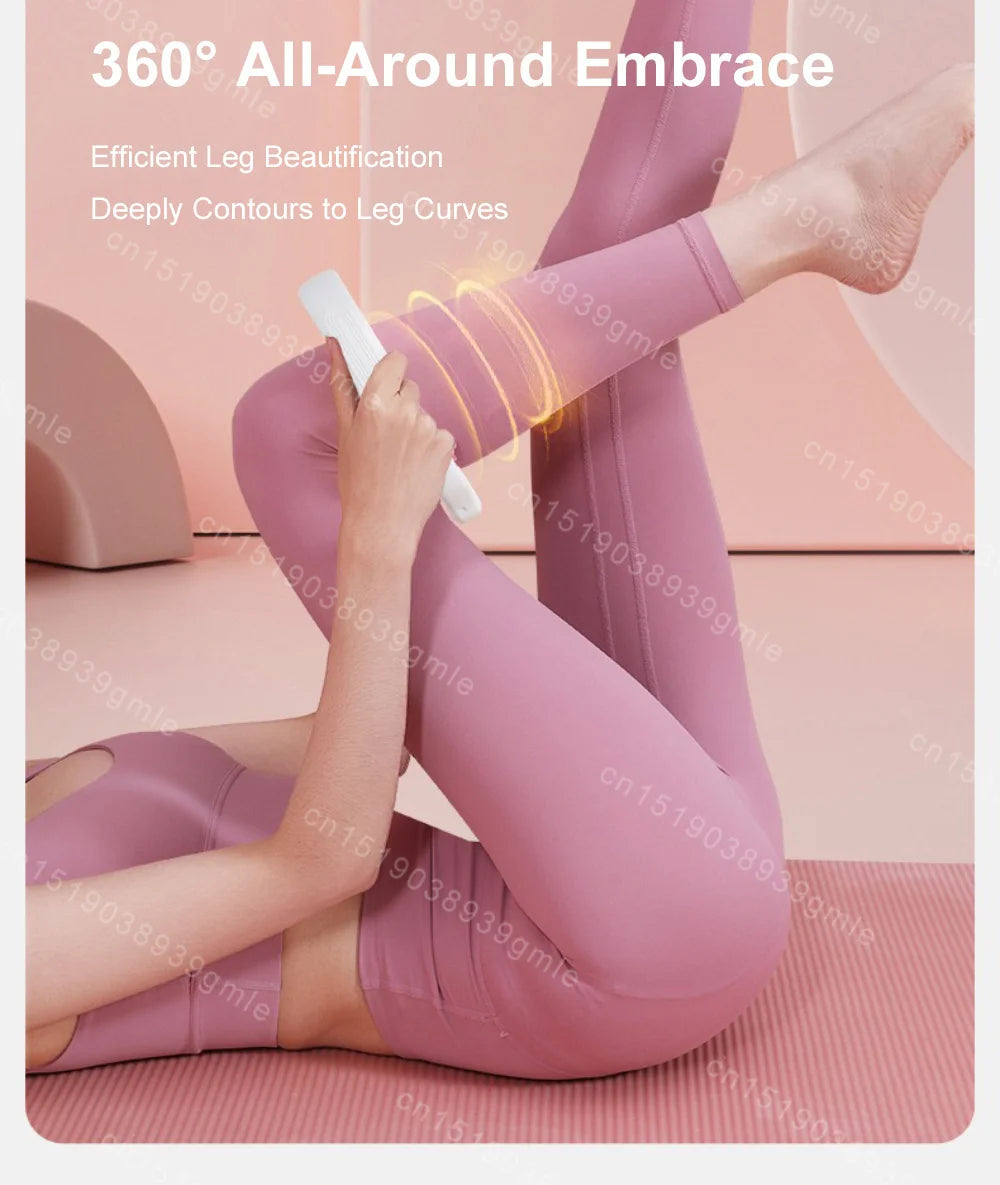 8-Wheel Full-Coverage Manual Massage Roller – Deep Tissue Leg, Arm & Waist Massager