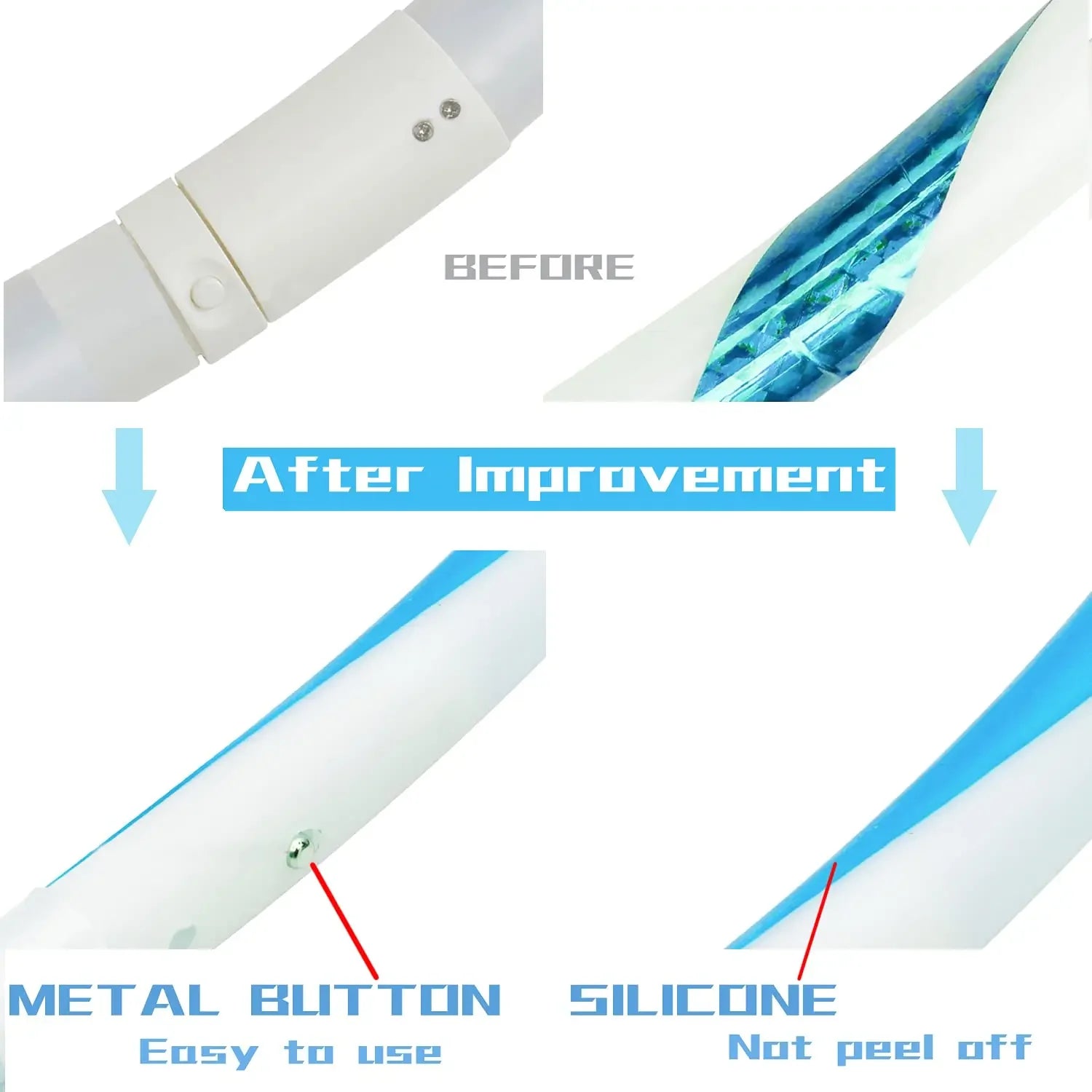 LED Luminous Hula Hoop – Removable Fitness Hoop 60–90 cm (24–35 in) with LED Lights for Weight Loss & Home Gym