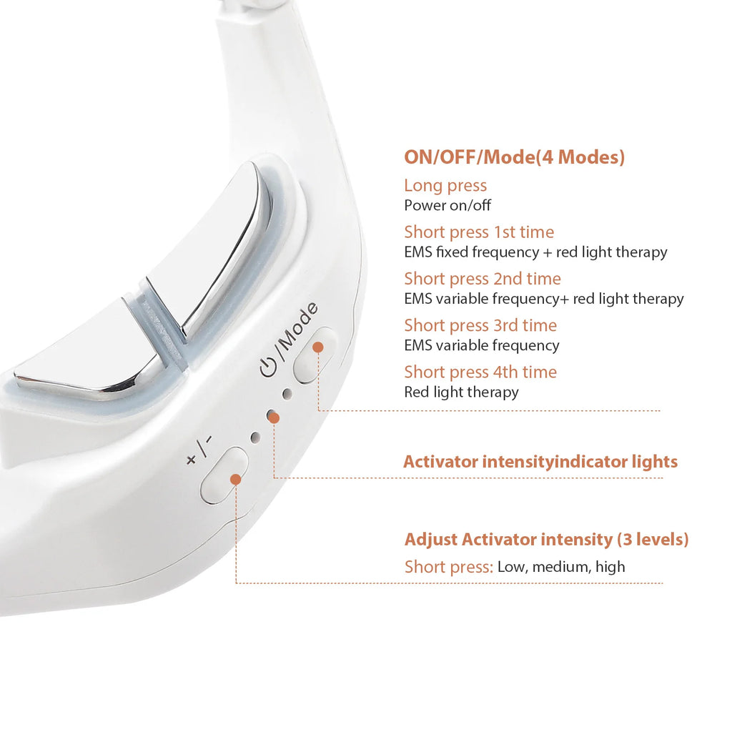 3D EMS Eye Massager - Anti-Aging Red Light Therapy for Dark Circles, Wrinkles & Eye Fatigue Relief