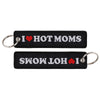 Anime Embroidered Keychain Double-Sided Key Fob 3 x 13 cm (1.2 x 5.1 in) for Backpacks Cars Motorcycles Gift