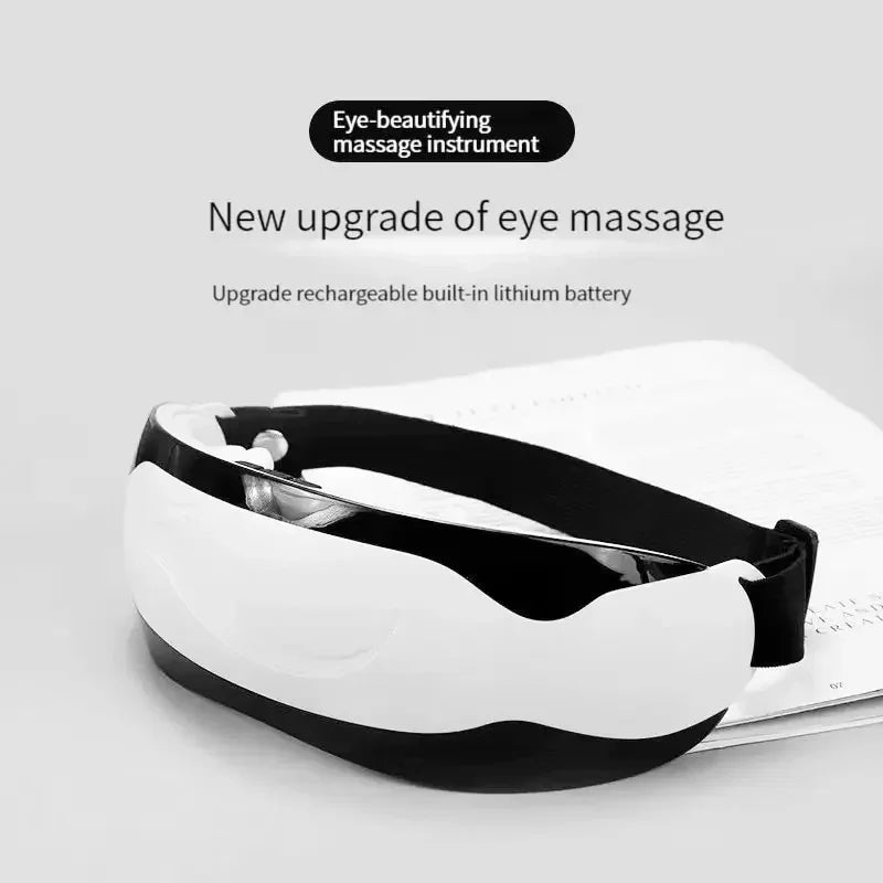 Electric Silicone Eye Massager with Magnetic Therapy - Portable Eye Care Device to Relieve Eye Fatigue
