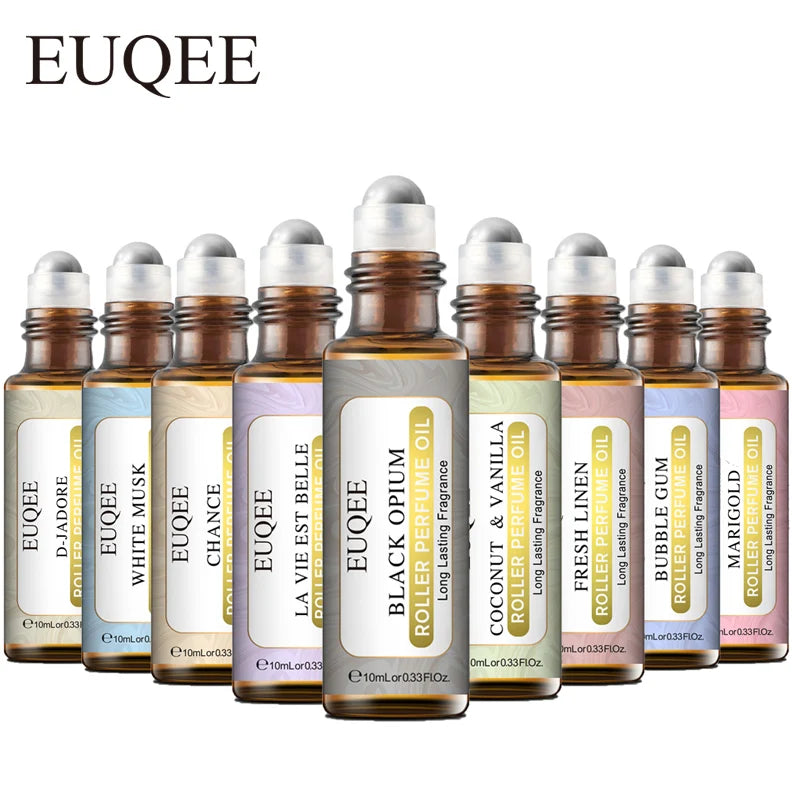 EUQEE 10ml (0.34 fl oz) Coconut Vanilla Angel Roller Fragrance Oil for Women — Aromatherapy, DIY Soap & Candle Making