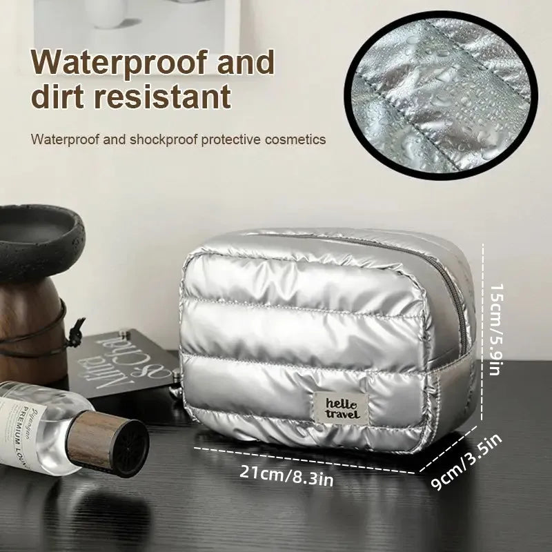 Large Capacity Waterproof Travel Makeup Bag Portable Multifunctional Cosmetic & Toiletry Organizer