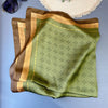 70 x 70 cm (27.6 x 27.6 in) Floral Satin-Look Polyester Square Scarf - Women's Headscarf, Hijab, Hair Band & Wrist Wrap