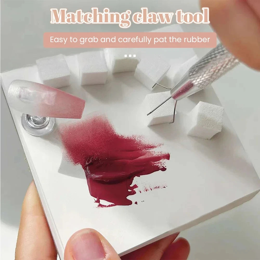 50-Piece Sponge Gradient Nail Art Set – Stamper, Gradient Brushes, Dotting Pens & Glitter Tools for Gel Polish Manicure