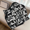 Twill Silk Square Scarf 90 x 90 cm (35.4 in) - Floral & Letter Print Women's Neck Kerchief Wrap
