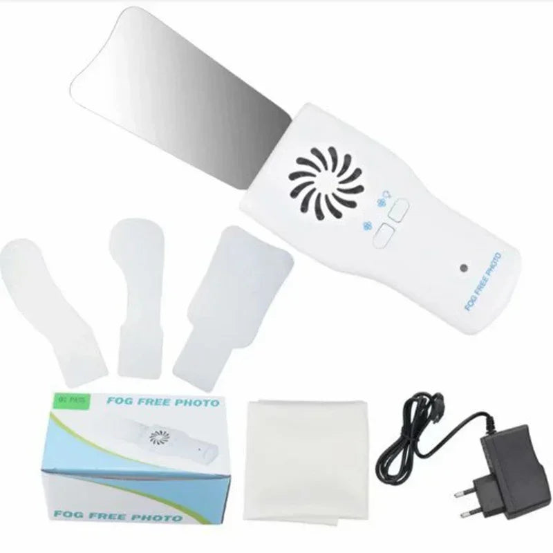 Rechargeable LED Anti-Fog Dental Photography Mirror Kit – Stainless Steel Intraoral Buccal Lingual Reflectors