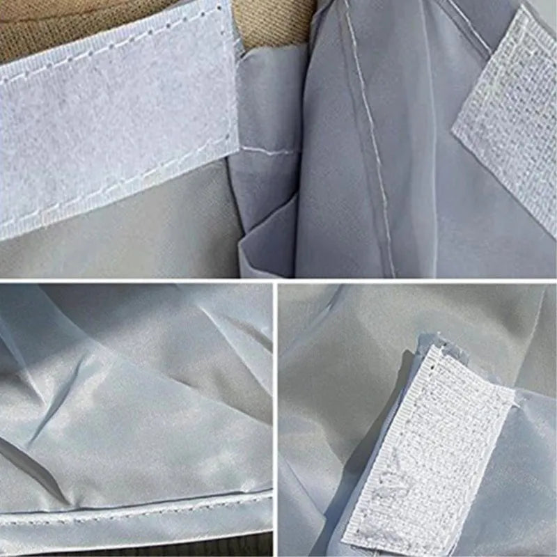 Foldable Hairdressing Cape with Adjustable Velcro Neck – Portable Hair Cutting Apron for Barbers & Salons, Grey