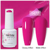 Top & Base 15ml (0.5 fl oz) Gel Nail Polish – Semi-Permanent UV/LED Soak-Off Base Coat and Top Coat, Long-Lasting Manicure