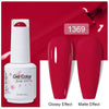 Top & Base 15ml (0.5 fl oz) Gel Nail Polish – Semi-Permanent UV/LED Soak-Off Base Coat and Top Coat, Long-Lasting Manicure