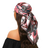 Square Satin Foulard Scarf 90 x 90 cm (35 x 35 in) Neckerchief Bandana Hijab for Women