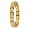 Women's Italian Charm Bracelet 9mm (0.35 in) Stainless Steel Link Bangle with Hidden Safety Clasp