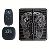 USB Rechargeable EMS Foot Massager Pad — Foldable Portable, 6 Modes & 9-Level Intensity for Foot Therapy