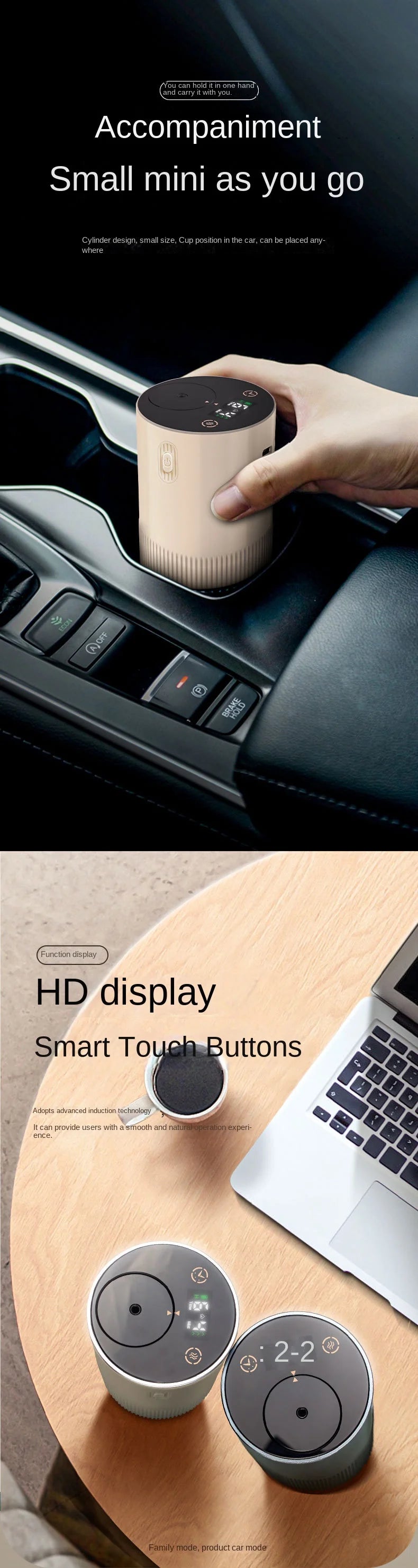 Waterless Portable Essential Oil Diffuser – Cordless USB Rechargeable, Battery-Operated for Car, Office & Home