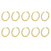 10/20-Pack 316L Stainless Steel Small Minimalist Hoop Earrings – Classic Round Unisex Hoops