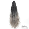 18-Inch (46 cm) Clip-In Water Ripple Ponytail Extension - Synthetic Gradient Multicolor, Heat-Resistant