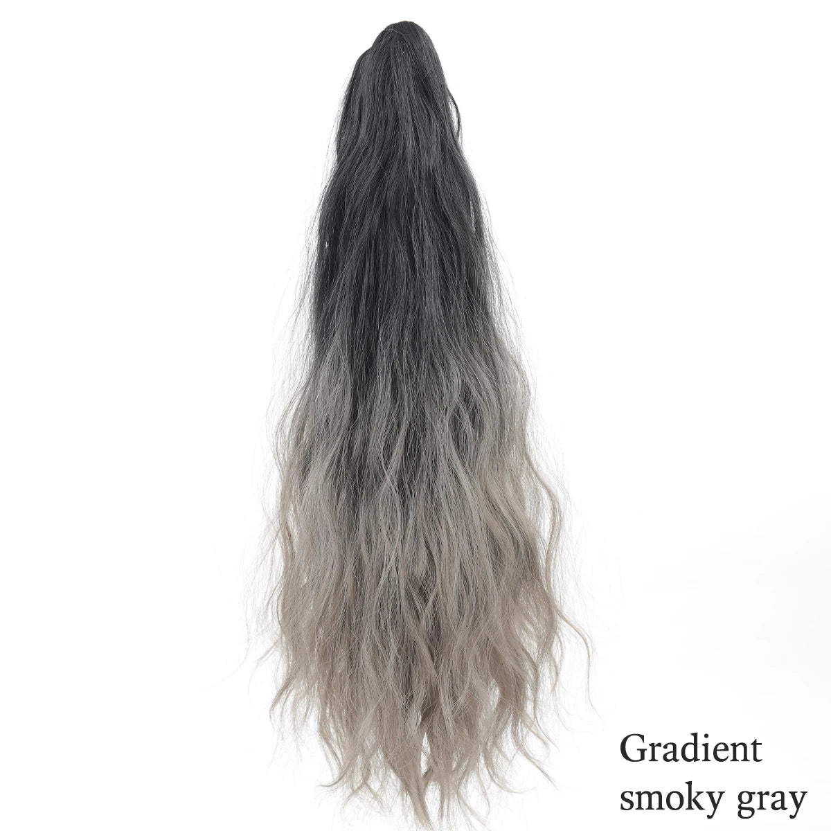 18-Inch (46 cm) Clip-In Water Ripple Ponytail Extension - Synthetic Gradient Multicolor, Heat-Resistant