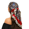 Square Satin Foulard Scarf 90 x 90 cm (35 x 35 in) Neckerchief Bandana Hijab for Women